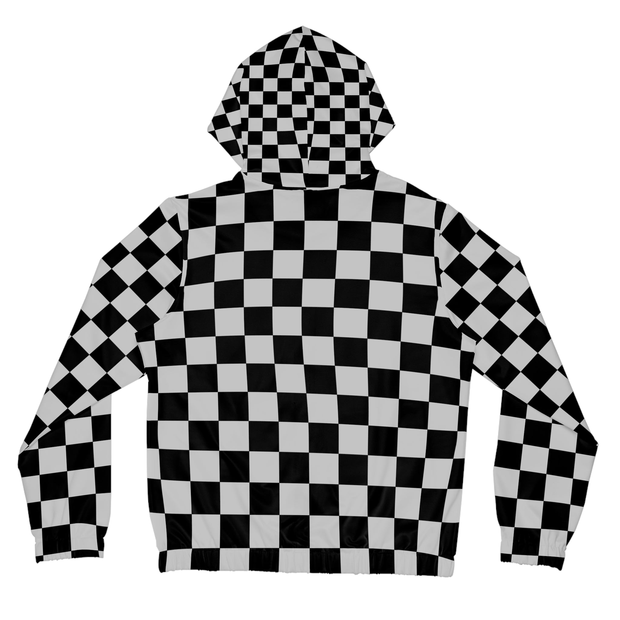 Checkerboard Dada Black and Light Gray Women’s Full-Zip Hoodie (AOP), Artsulli - Art is Long, Life is Short, All Over Prints, , , , , , , 