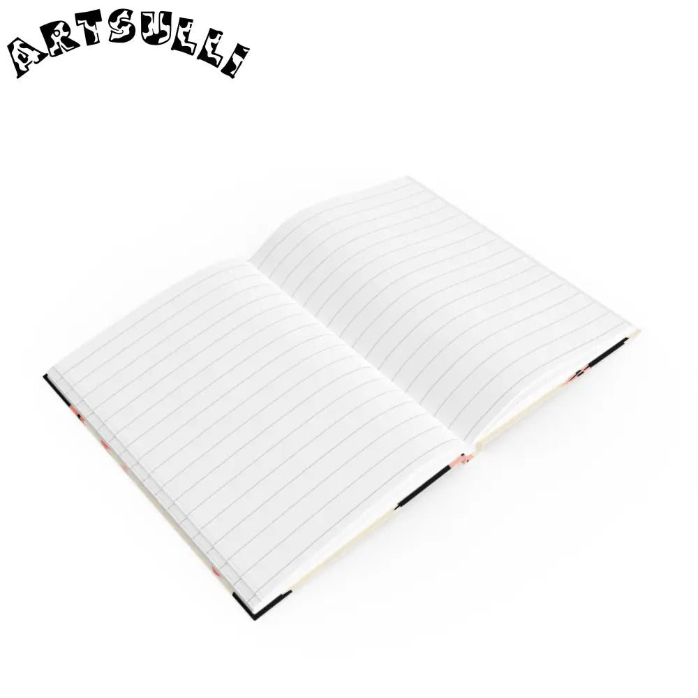 JAKKOUTTHEBXX Pink Cow Print Journal Displays Artistic Work 2025