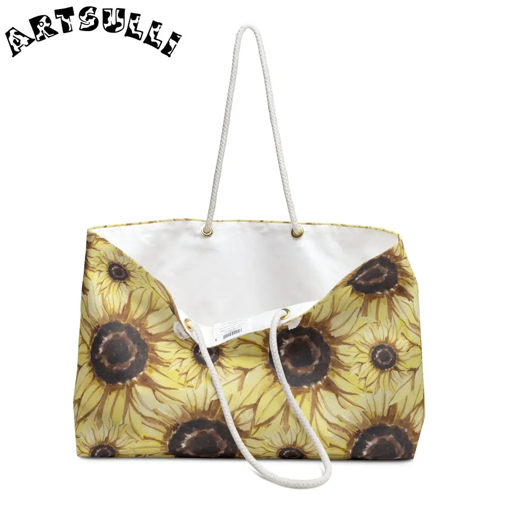 JAKKOUTTHEBXX Retro Anime Sunflower Weekender Bag JAKKOUTTHEBXX