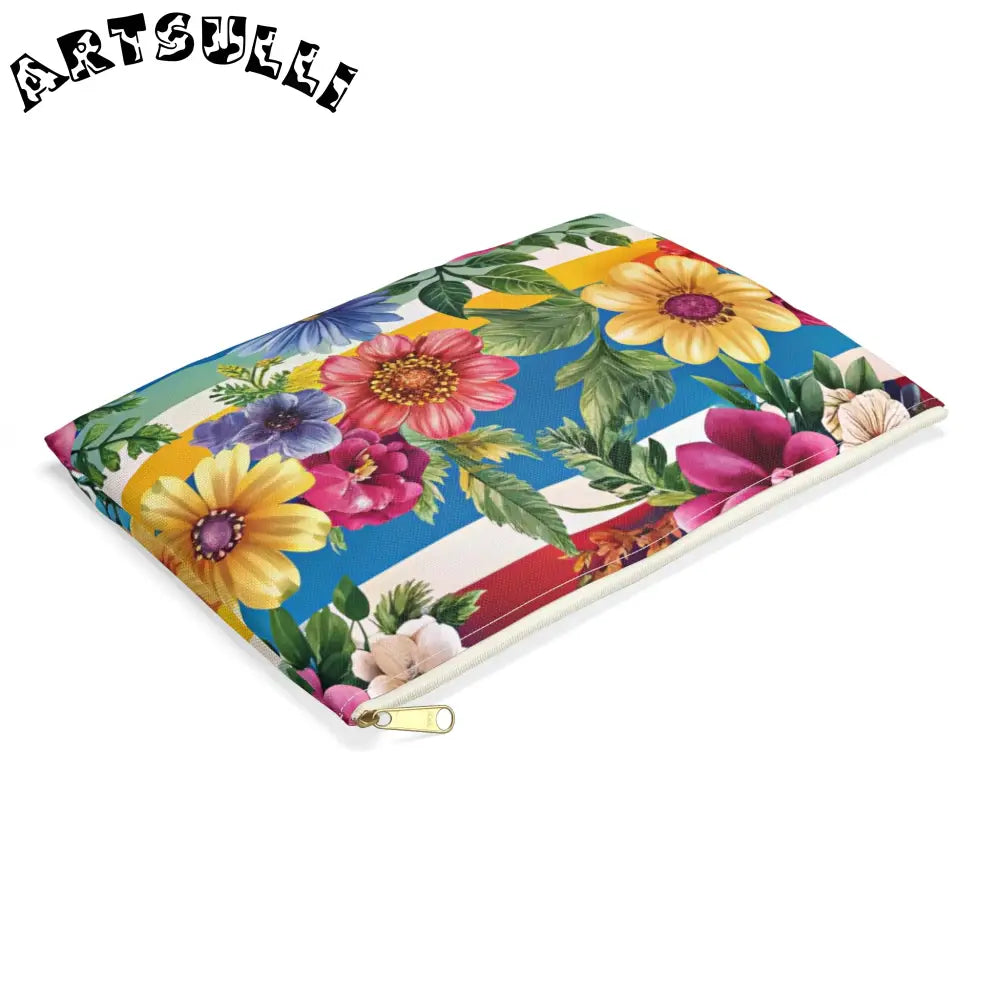 JAKKOUTTHEBXX Colorful Floral Stripe Pouch 2025