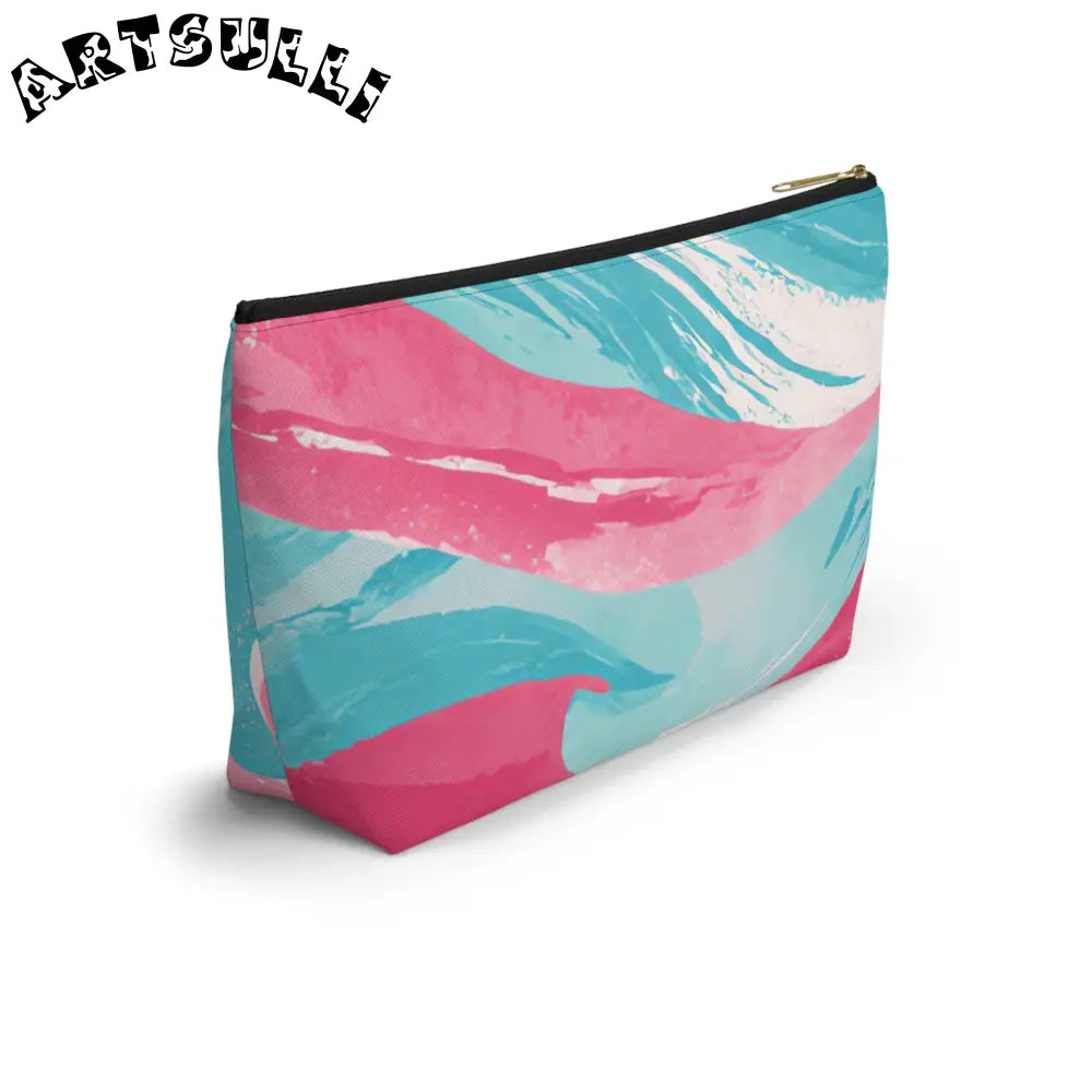 JAKKOUTTHEBXX The Great Pastelwave Pink and Blue Accessory Pouch w