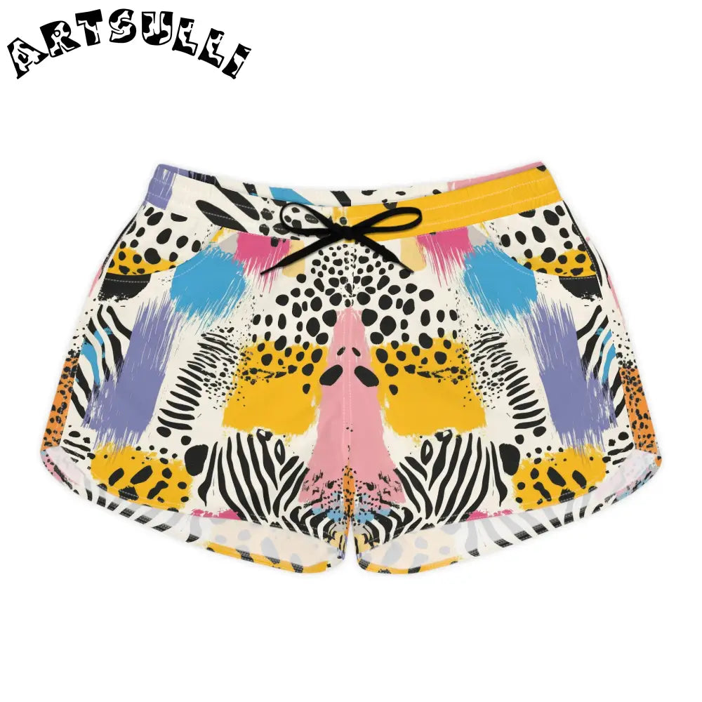 JAKKOUTTHEBXX Rae Zebra Rhapsody Women’s Casual Shorts (AOP)