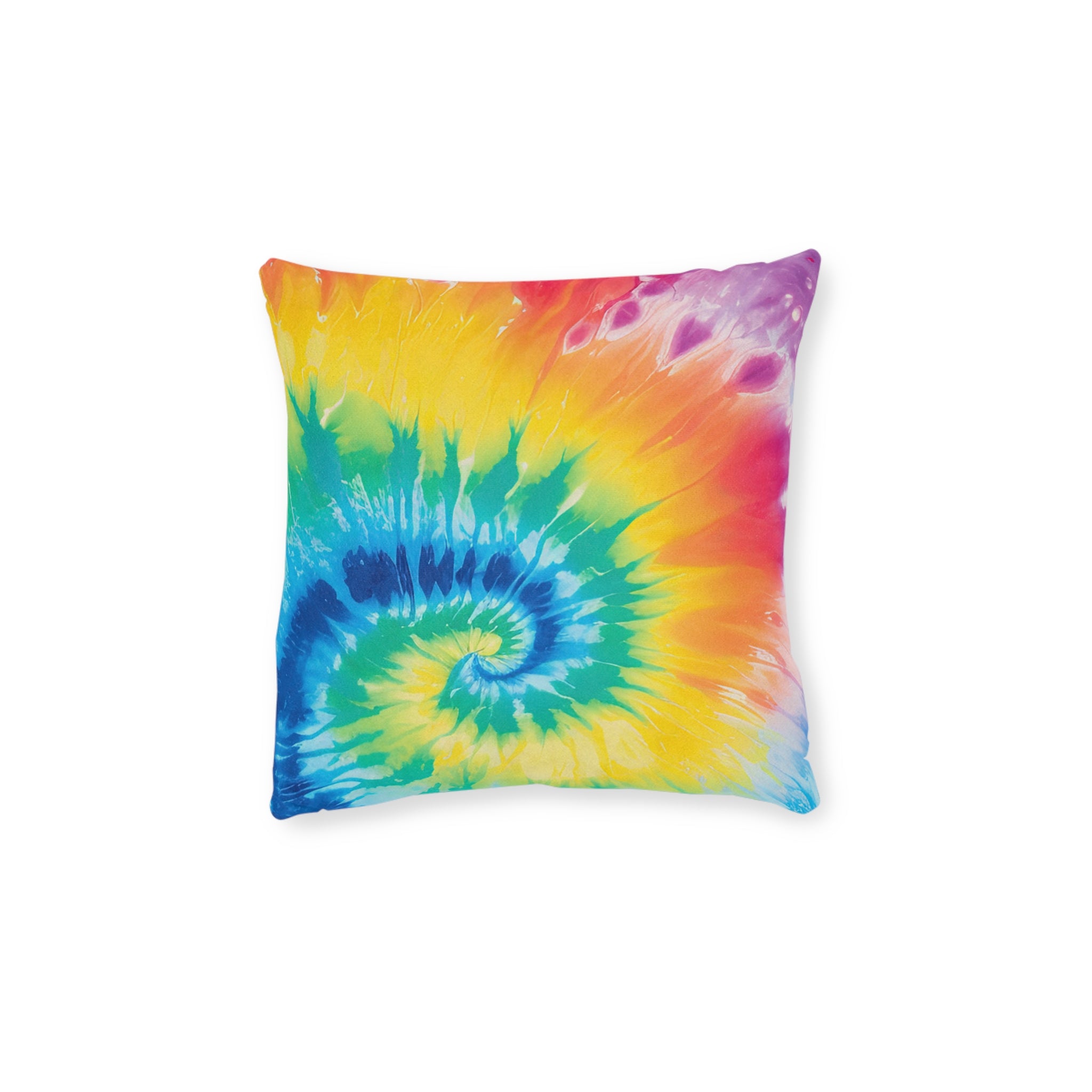 Tie Dye Square Pillow, Artsulli - Art is Long, Life is Short, Home Decor, Size, 12" × 12", , , , , 32973792626856209818