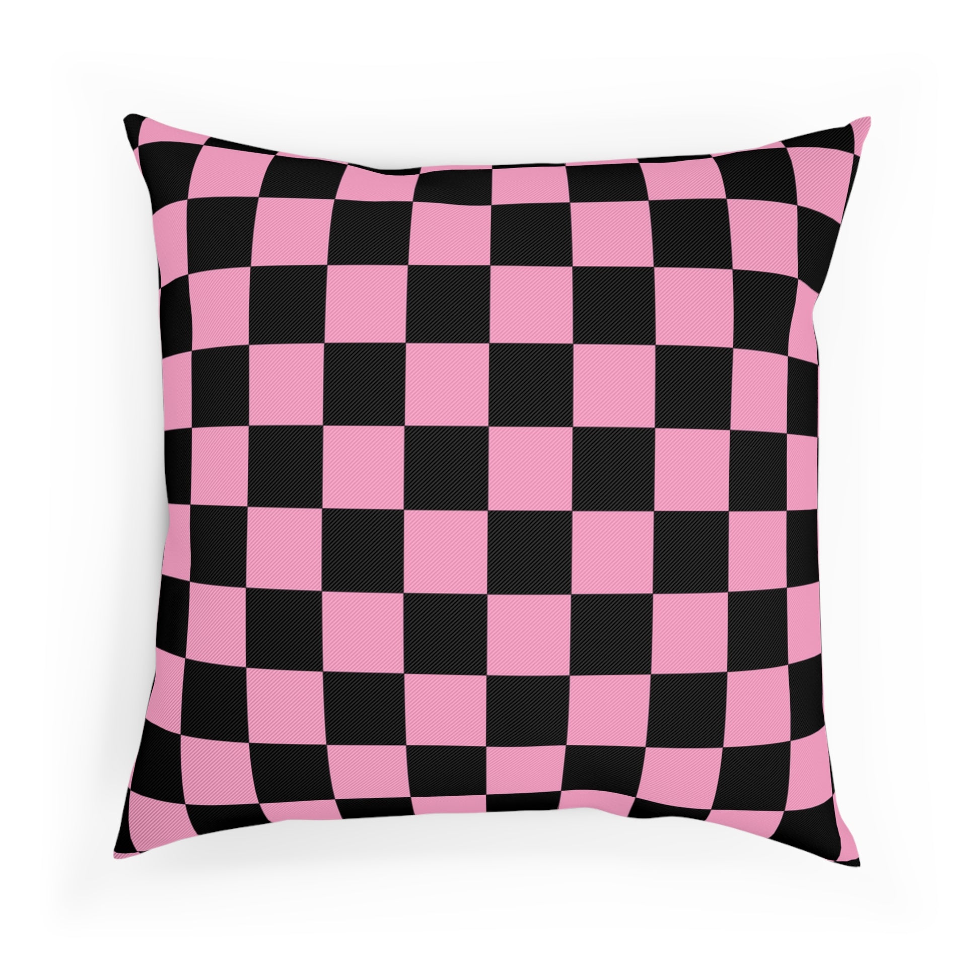 Checkerboard Black and Pink Cushion, Artsulli - Art is Long, Life is Short, Home Decor, , , , , , , 
