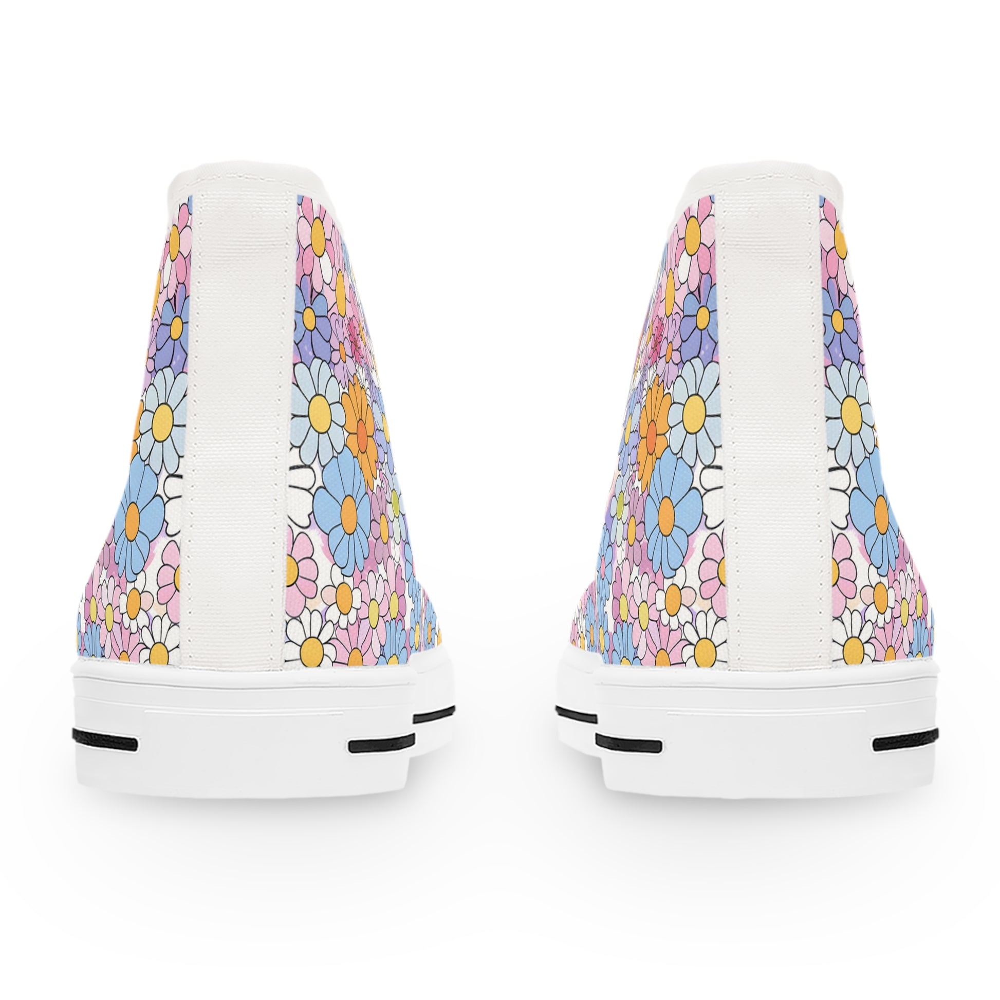 Flower Hour III Women's High Top Sneakers, Artsulli - Art is Long, Life is Short, Shoes, , , , , , , 