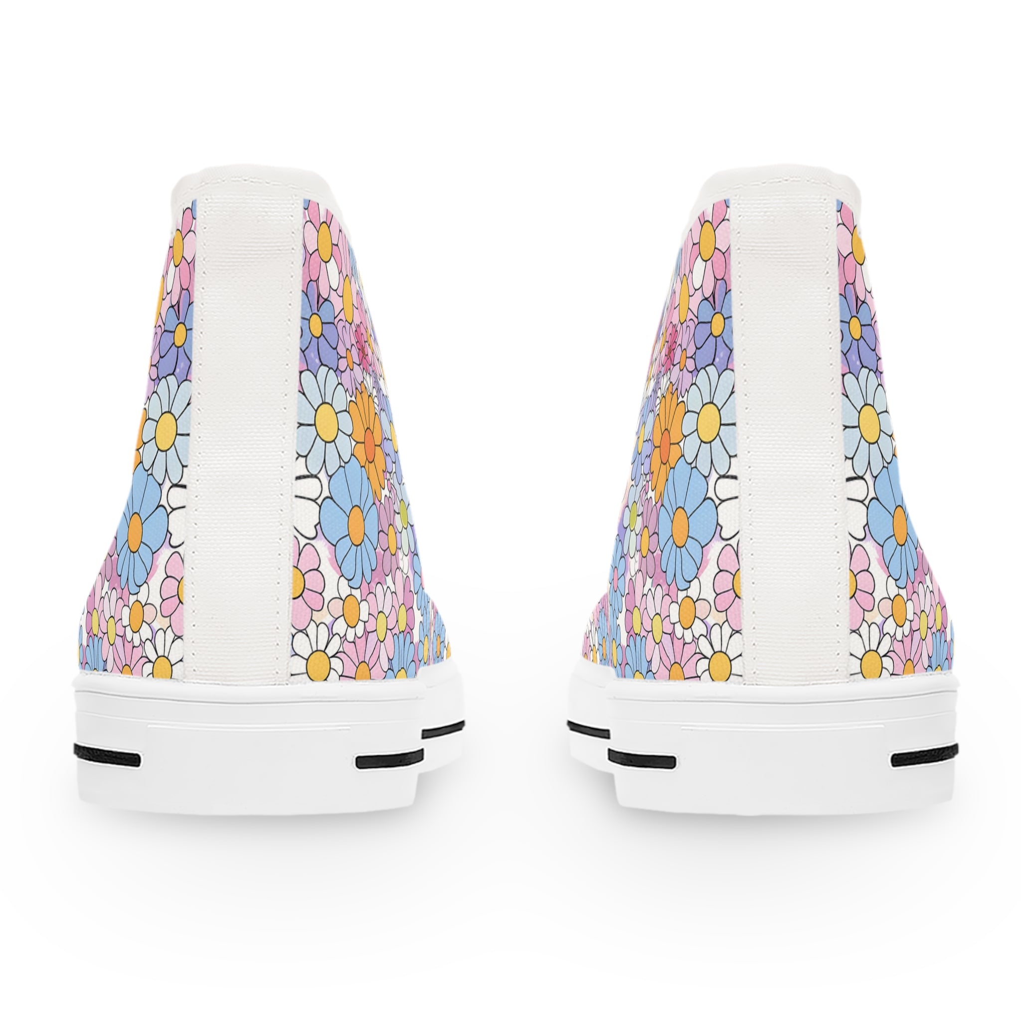 Flower Hour III Women's High Top Sneakers, Artsulli - Art is Long, Life is Short, Shoes, , , , , , , 