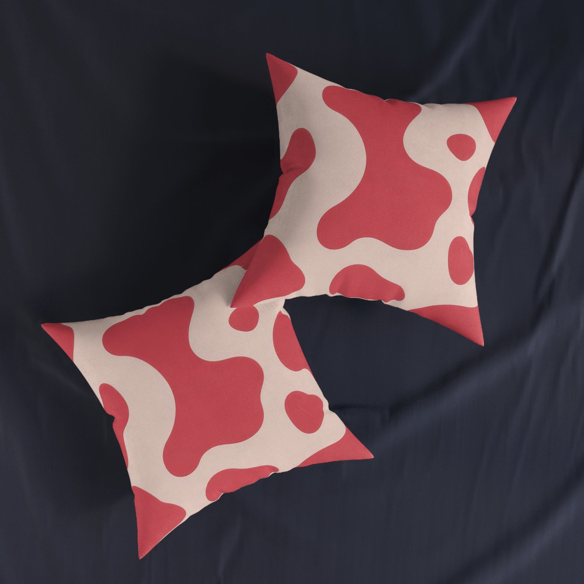 Red Jungle Cow Square Pillow, Artsulli - Art is Long, Life is Short, Home Decor, , , , , , , 