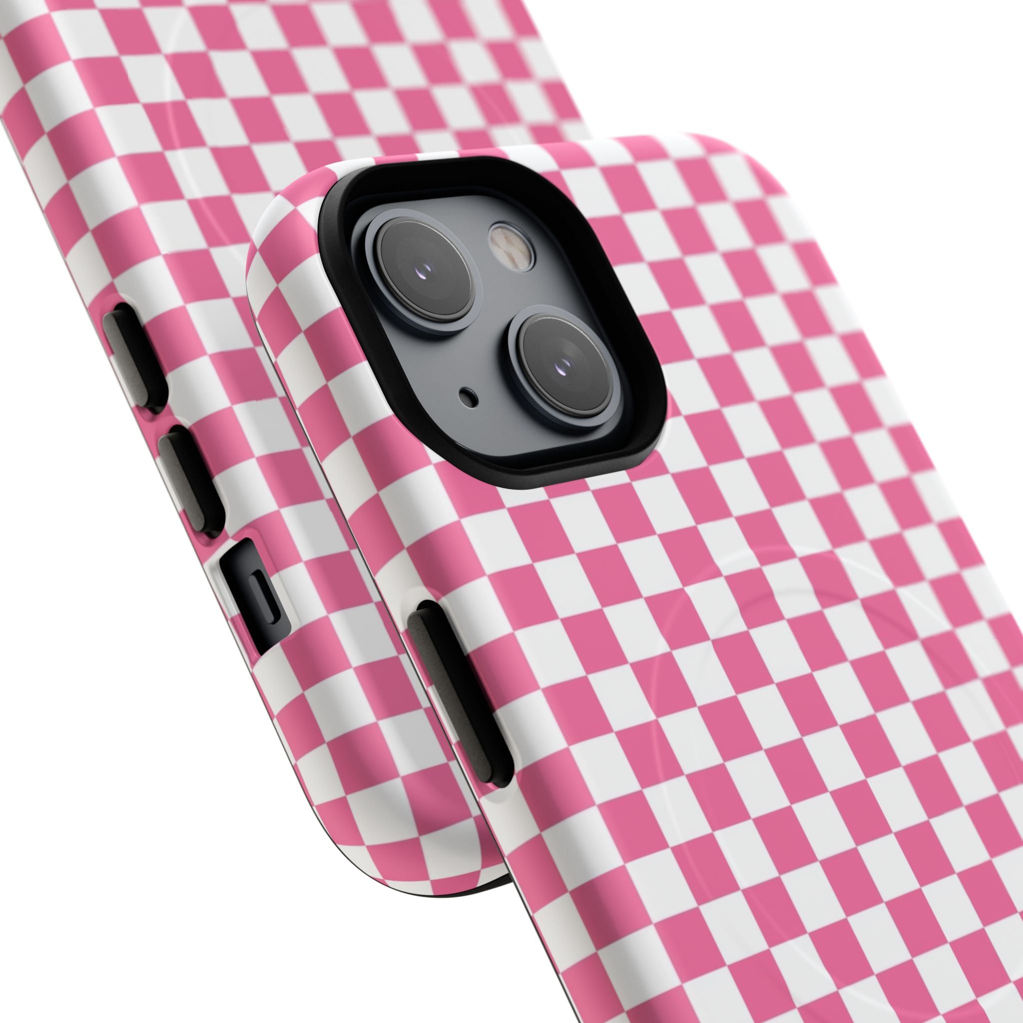 Yuyushiki Pink Check Tough Magnetic Cases, Artsulli - Art is Long, Life is Short, Phone Case, , , , , , , 