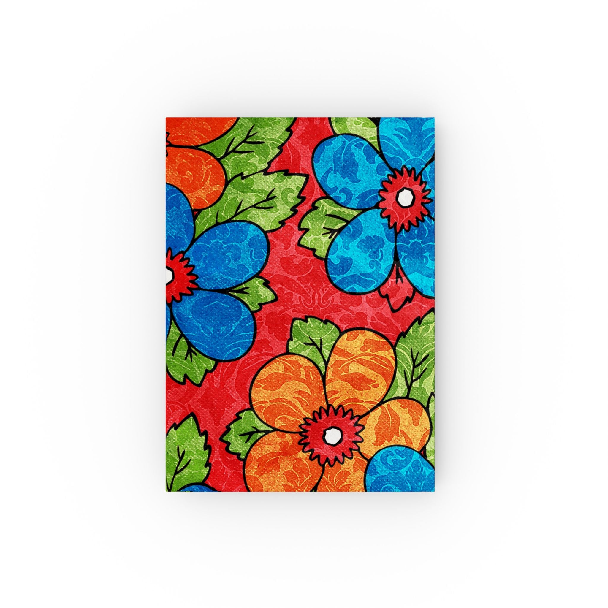 Groovy Red Floral Kl Hard Backed Journal, Artsulli - Art is Long, Life is Short, Paper products, , , , , , , 