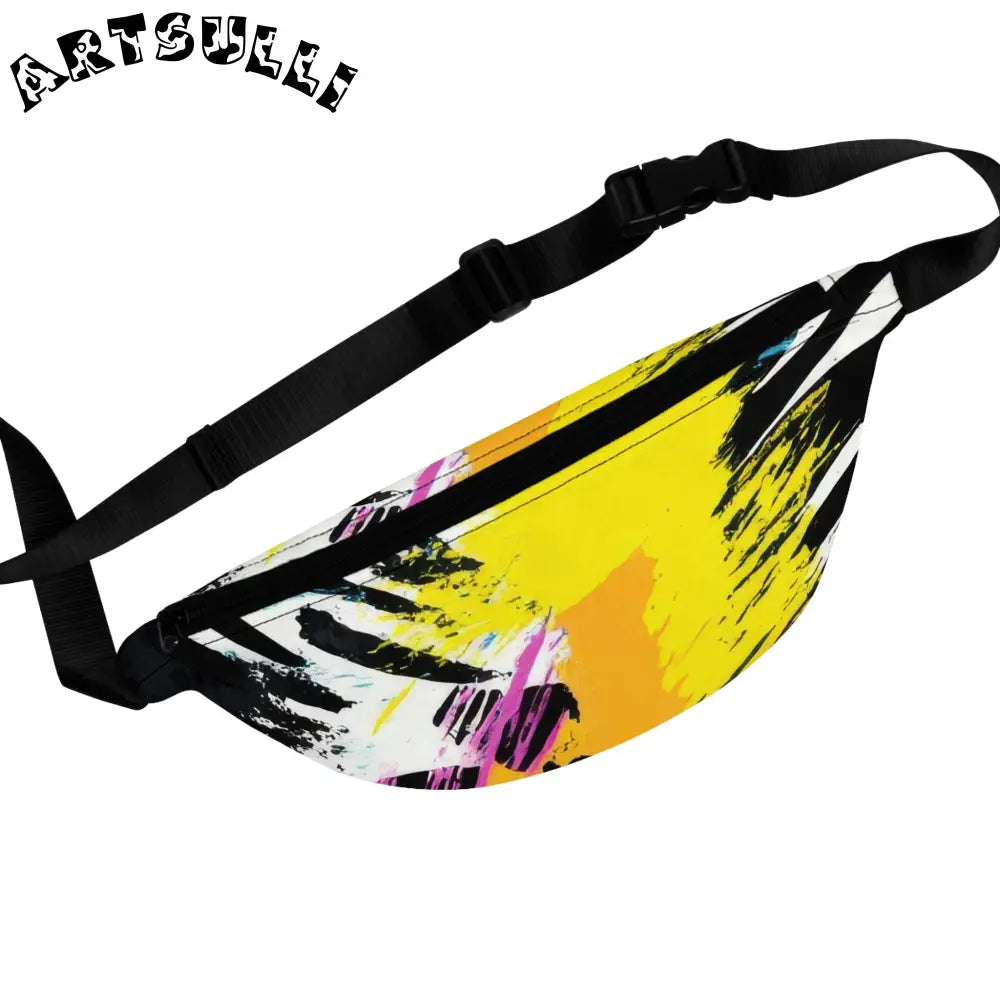 Zebra Stripes x Leapord Print x Paint Splatter Multi-Color Fanny Pack, Artsulli - Art is Long, Life is Short, Bags, Size, One size, , , , , 17728523198387