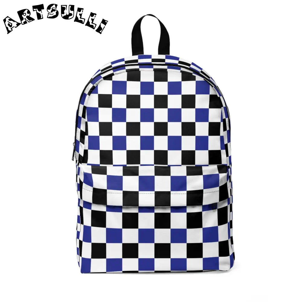 JAKKOUTTHEBXX Checkerboard Blue White and Black Unisex Classic