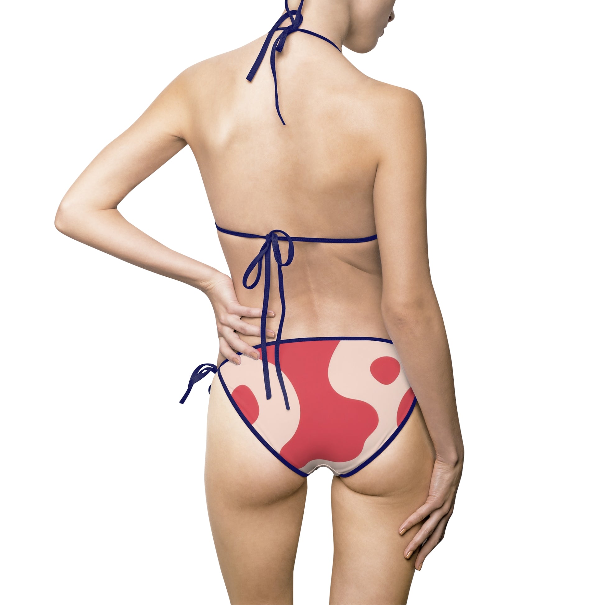 Red Jungle Cow Women's Bikini Swimsuit (AOP), Artsulli - Art is Long, Life is Short, All Over Prints, , , , , , , 
