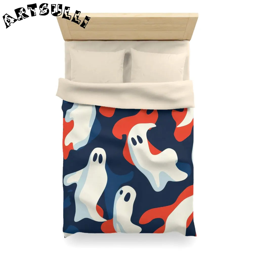 JAKKOUTTHEBXX Camo Ghosts Microfiber Duvet Cover JAKKOUTTHEBXX