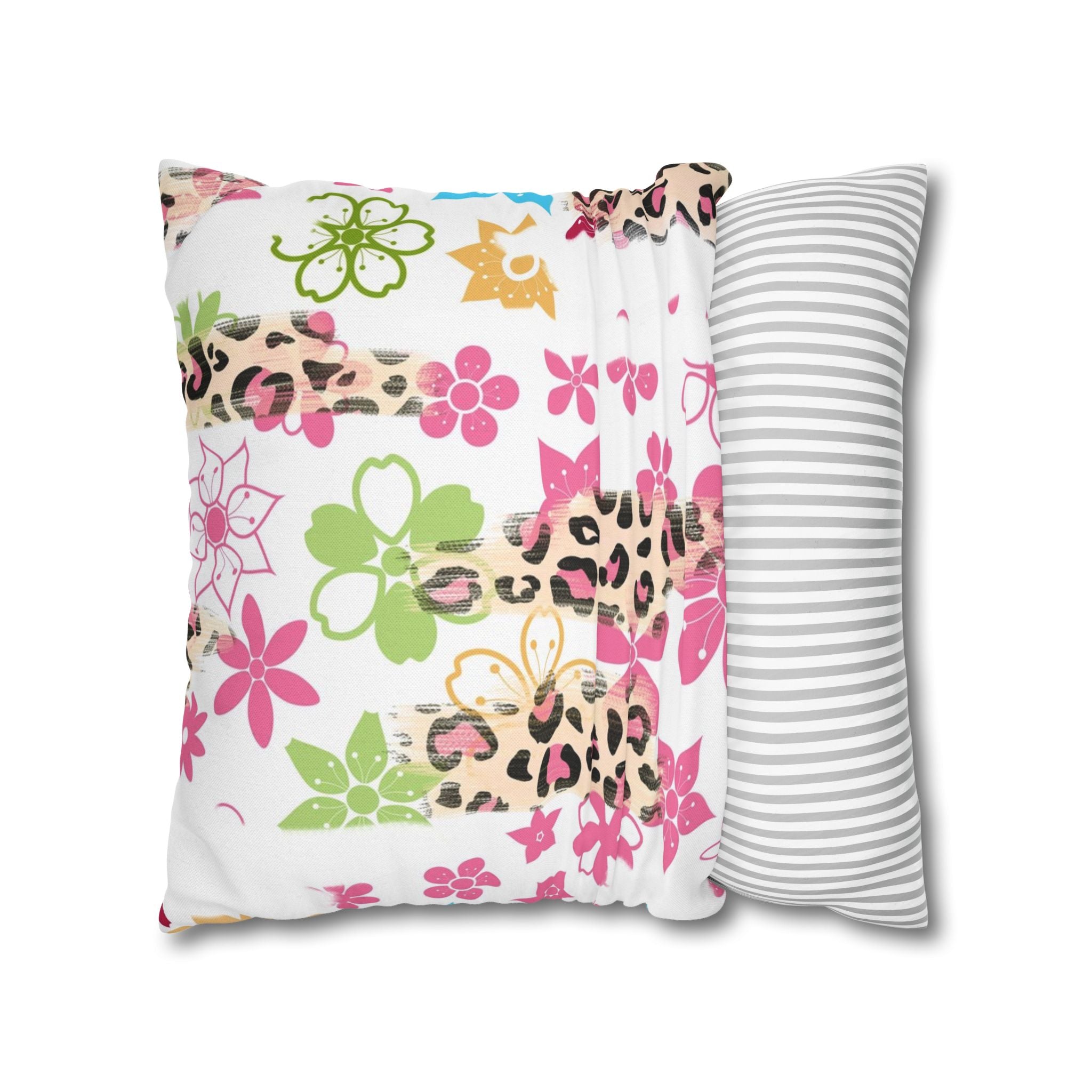 Spun Polyester Square Pillowcase
