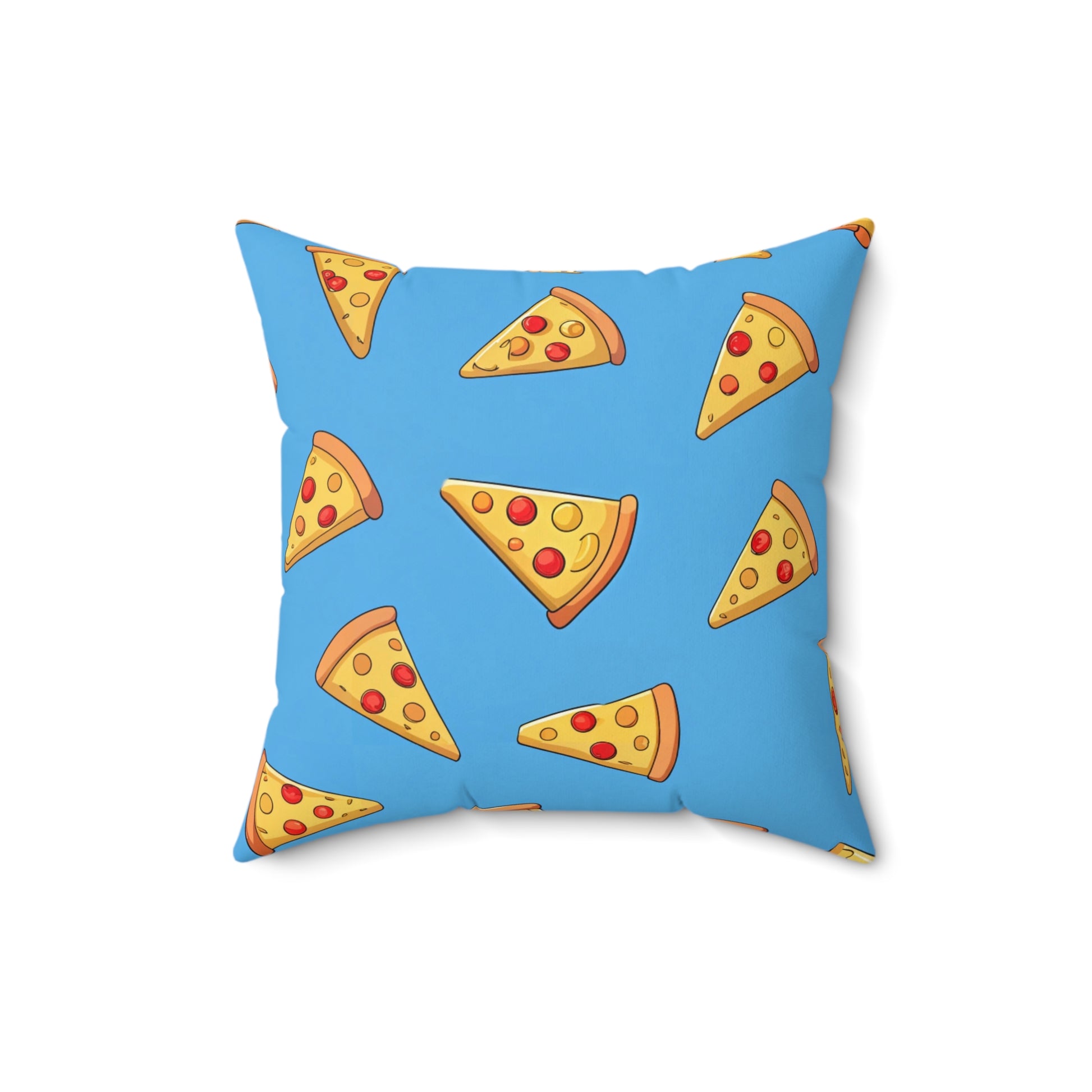 Blue Pizza Dreamscape Spun Polyester Square Pillow, Artsulli - Art is Long, Life is Short, Home Decor, , , , , , , 