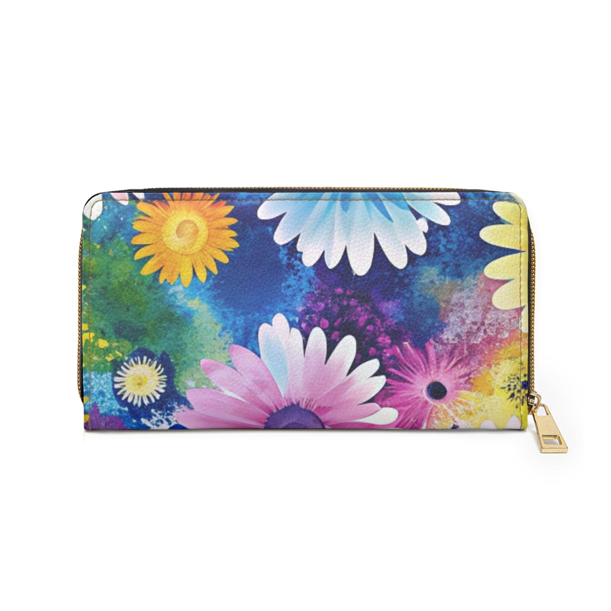 Magical Flower Explosion Multi-Color Zipper Wallet, Artsulli - Art is Long, Life is Short, Accessories, , , , , , , 