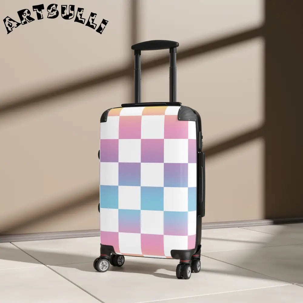 JAKKOUTTHEBXX Vaporwave Check Suitcase JAKKOUTTHEBXX Artsulli - Art