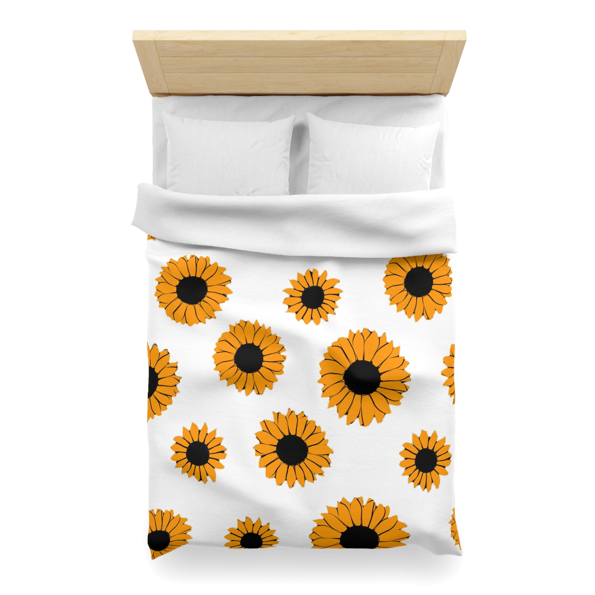 Sunflowers Microfiber Duvet Cover, Artsulli - Art is Long, Life is Short, Home Decor, , , , , , , 