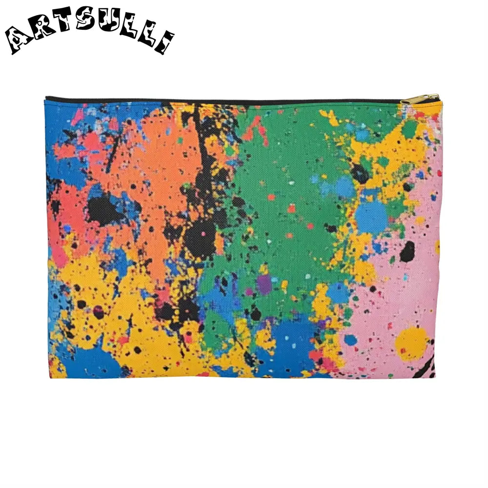 JAKKOUTTHEBXX The Colors Of Paint Splatter Accessory Pouch