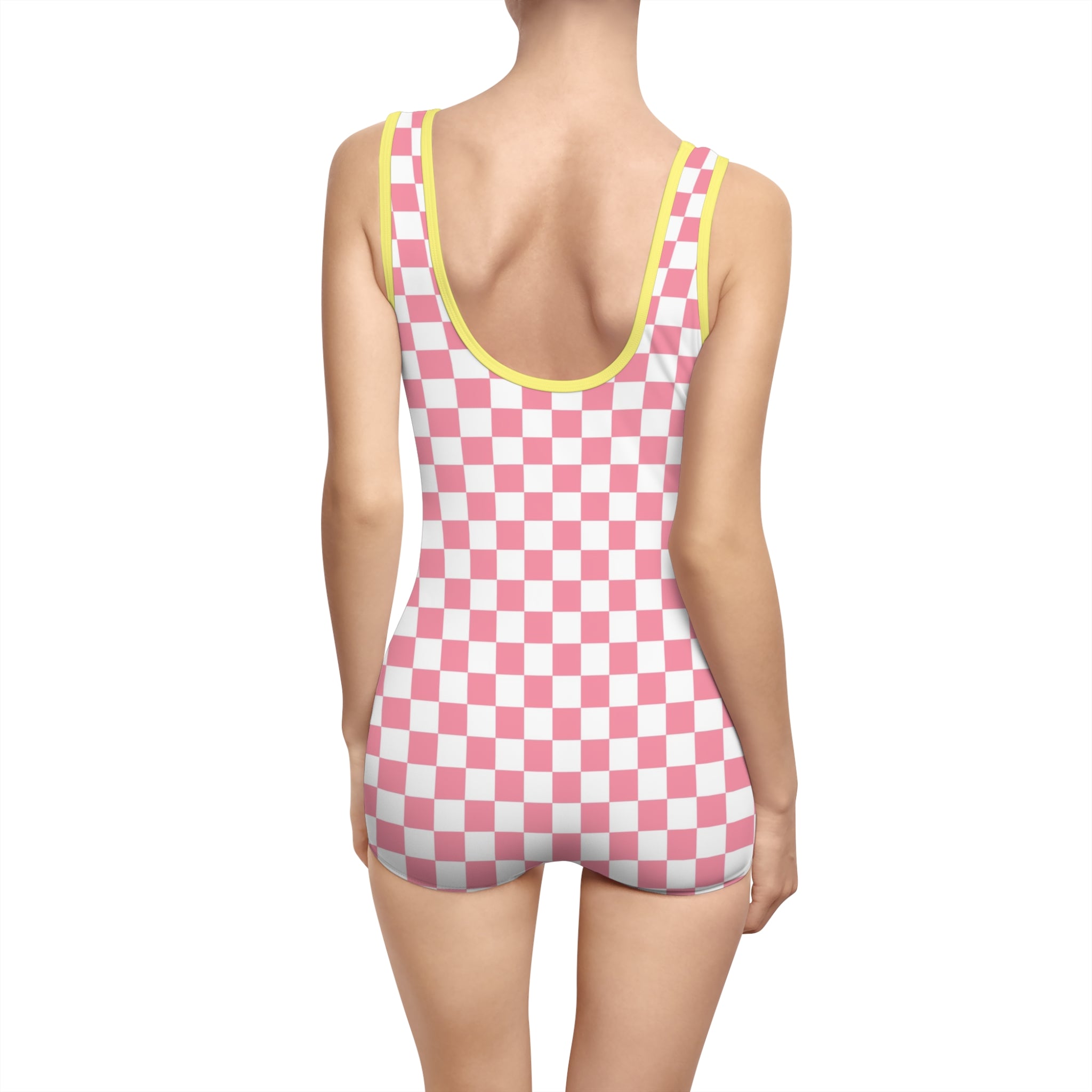 Brigandine Checkered Scene Women's Vintage Swimsuit (AOP)