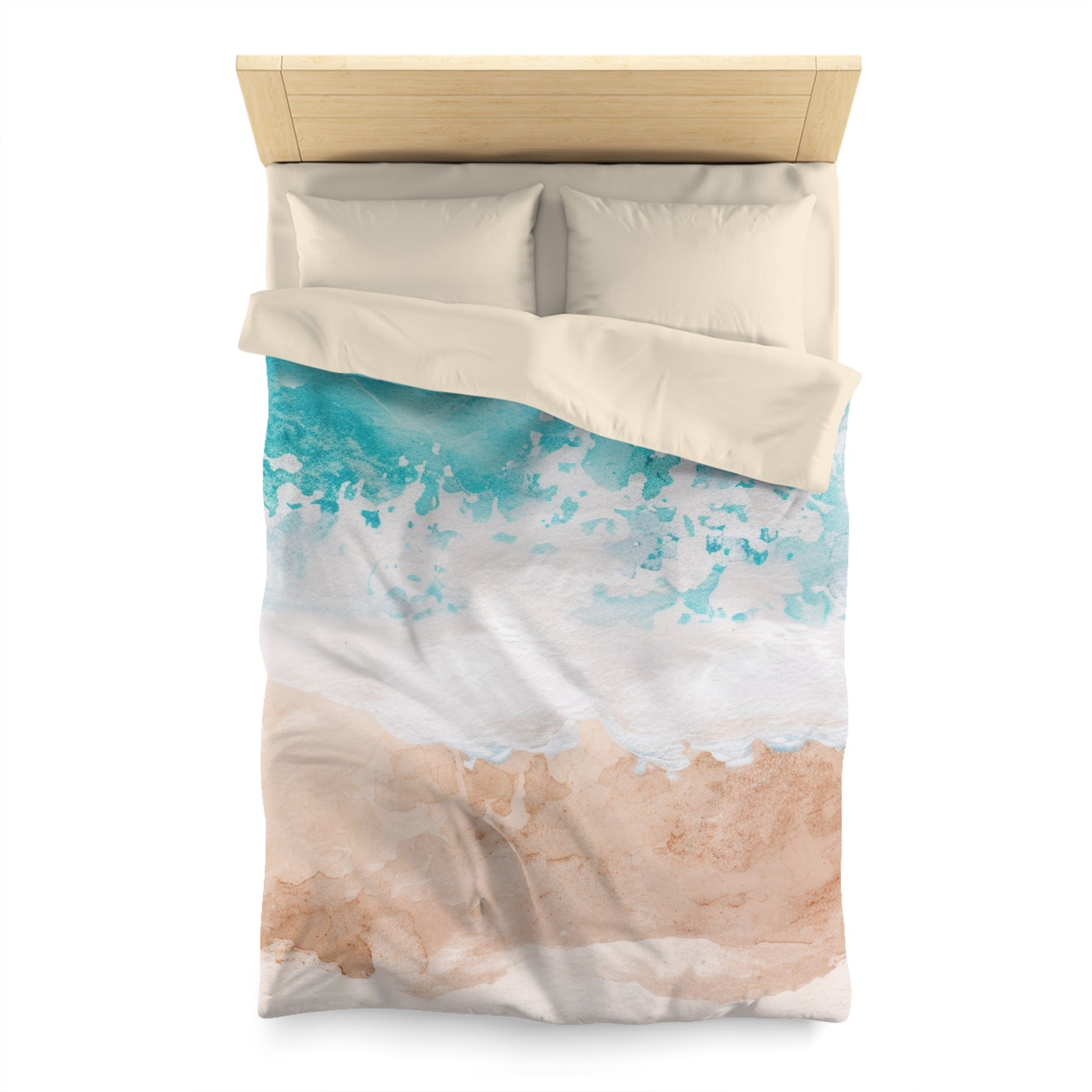 Seashore Microfiber Duvet Cover, Artsulli - Art is Long, Life is Short, Home Decor, , , , , , , 
