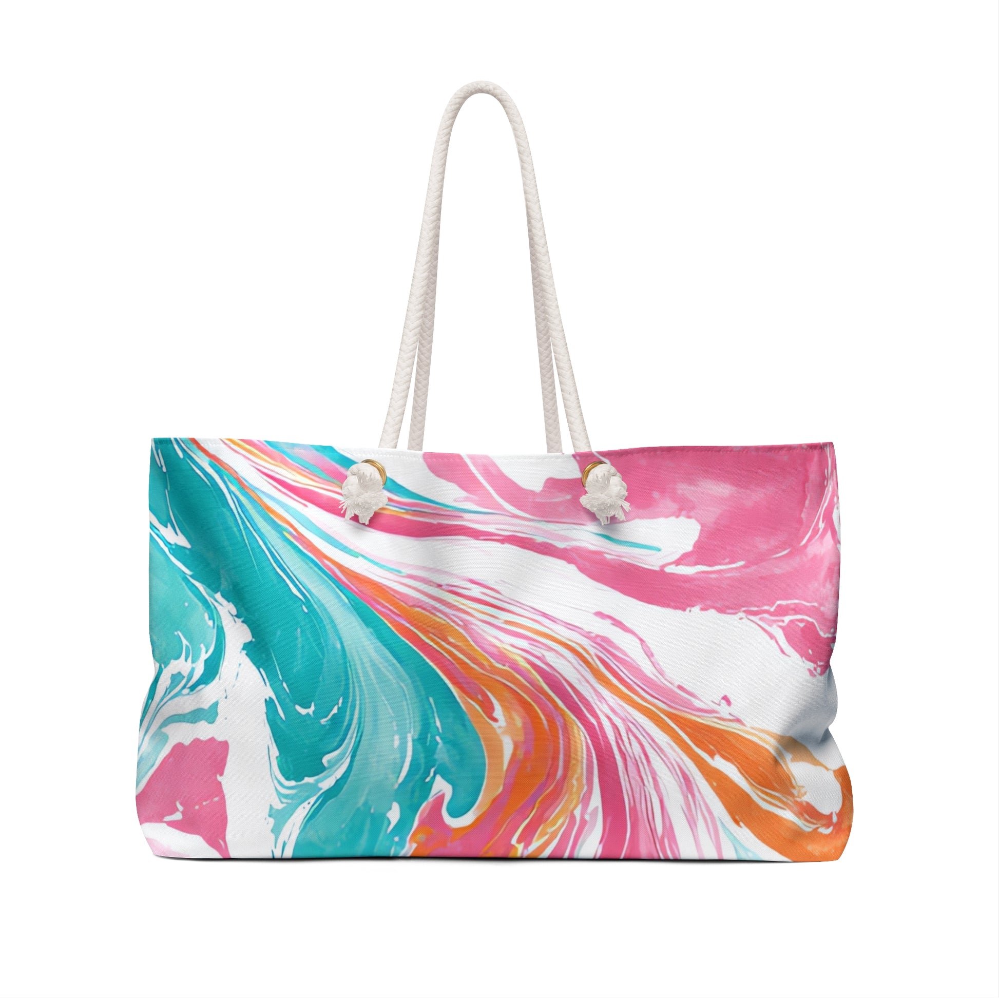 Liquid Pastel Spill Multi-Color Weekender Bag, Artsulli - Art is Long, Life is Short, Bags, , , , , , , 