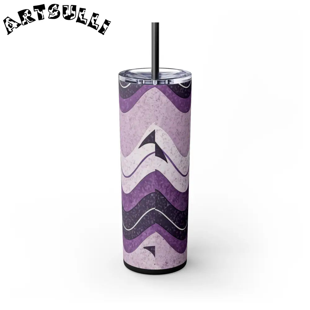 JAKKOUTTHEBXX Bat Wave Skinny Tumbler with Straw 20oz JAKKOUTTHEBXX