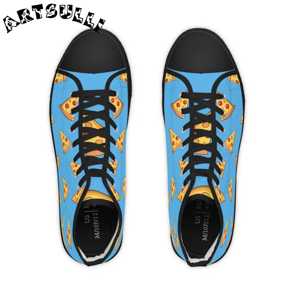 JAKKOUTTHEBXX Blue Pizza Dreamscape Men’s High Top Sneakers