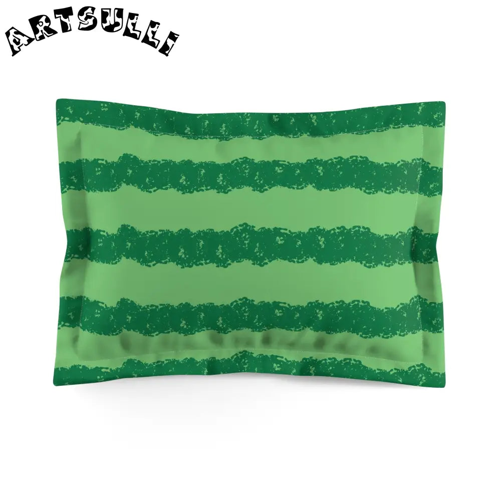 JAKKOUTTHEBXX Watermelon Green Microfiber Pillow Sham JAKKOUTTHEBXX