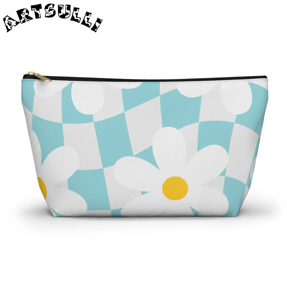 JAKKOUTTHEBXX Trippy Check Garden Accessory Pouch w T-bottom