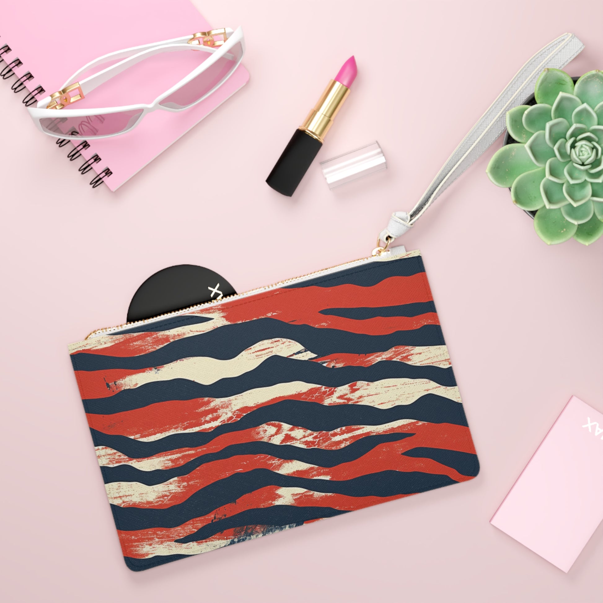 Camo Tiger Stripes Clutch Bag, Artsulli - Art is Long, Life is Short, Bags, , , , , , , 