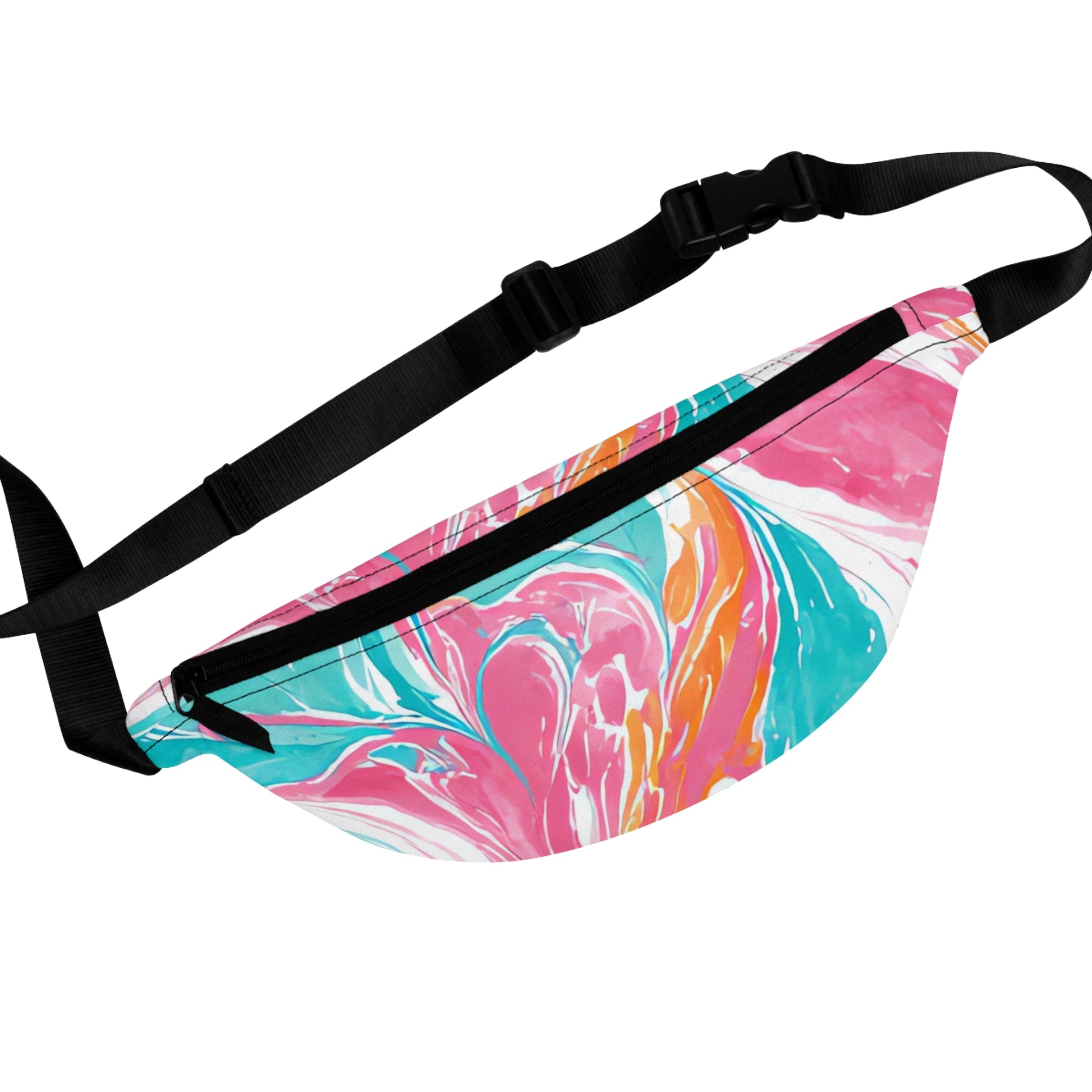 Liquid Pastel Spill Multi-Color Fanny Pack, Artsulli - Art is Long, Life is Short, Bags, Size, One size, , , , , 25332593445369705494