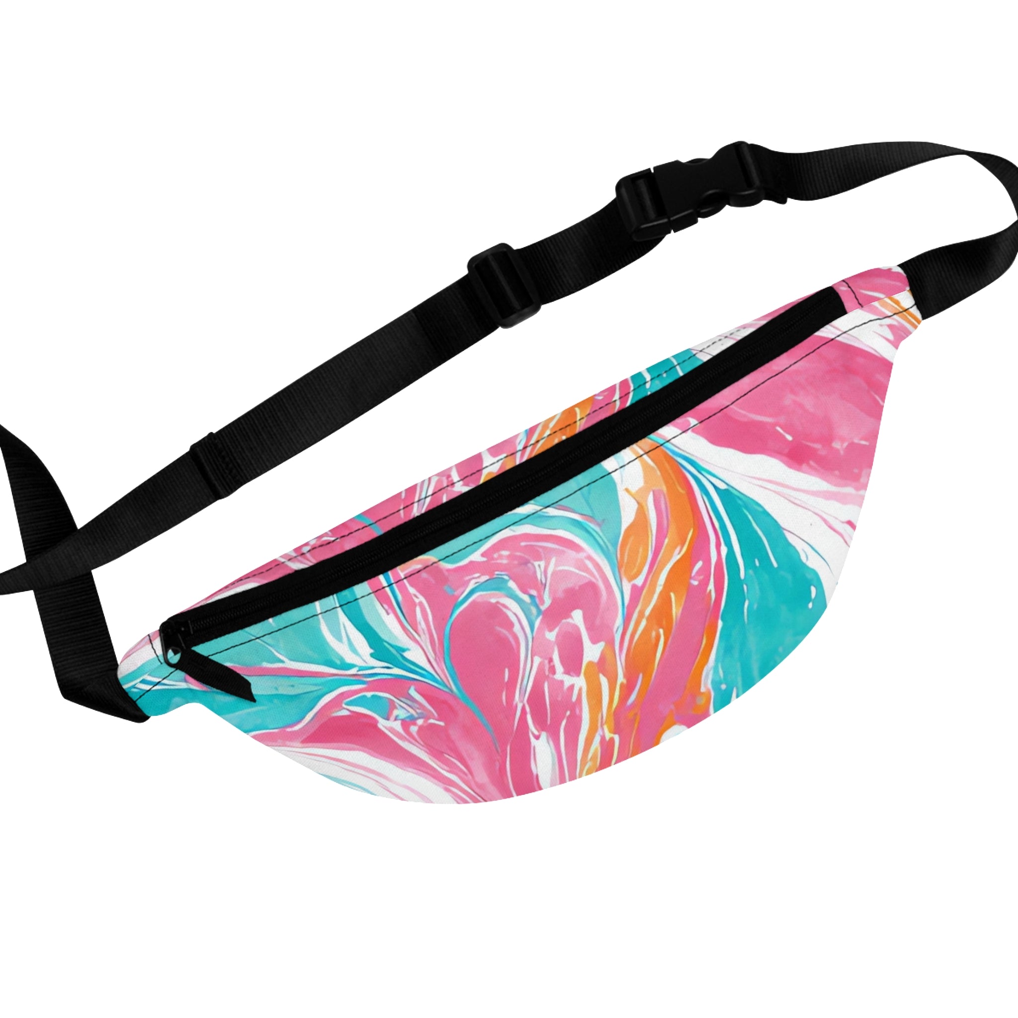 Liquid Pastel Spill Multi-Color Fanny Pack, Artsulli - Art is Long, Life is Short, Bags, Size, One size, , , , , 25332593445369705494