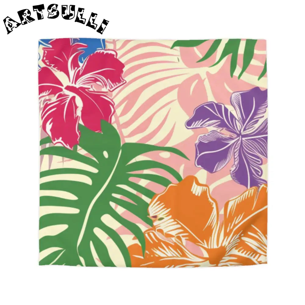 JAKKOUTTHEBXX Tropical Floral High Quality Duvet Cover 2025