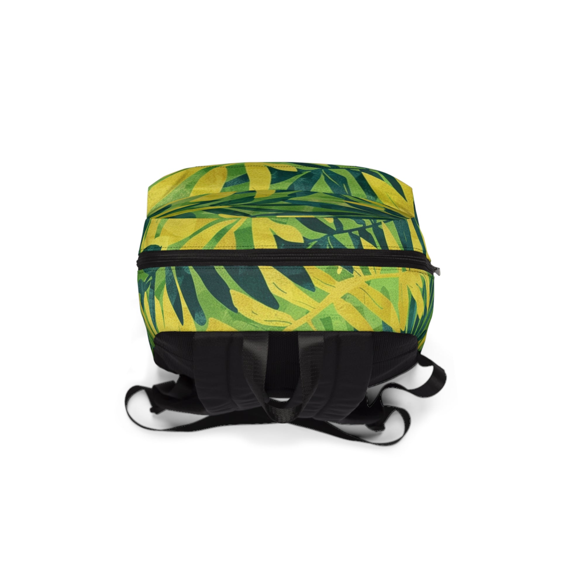 Green Leaf x Yellow Leaf x Tropical x Jungle Unisex Classic Backpack, Artsulli - Art is Long, Life is Short, Bags, , , , , , , 