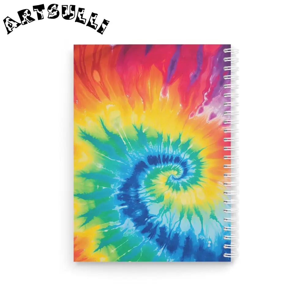 JAKKOUTTHEBXX Tie-Dye Wide-Ruled Spiral Notebook 2025