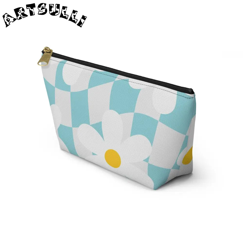 JAKKOUTTHEBXX Trippy Check Garden Accessory Pouch w T-bottom