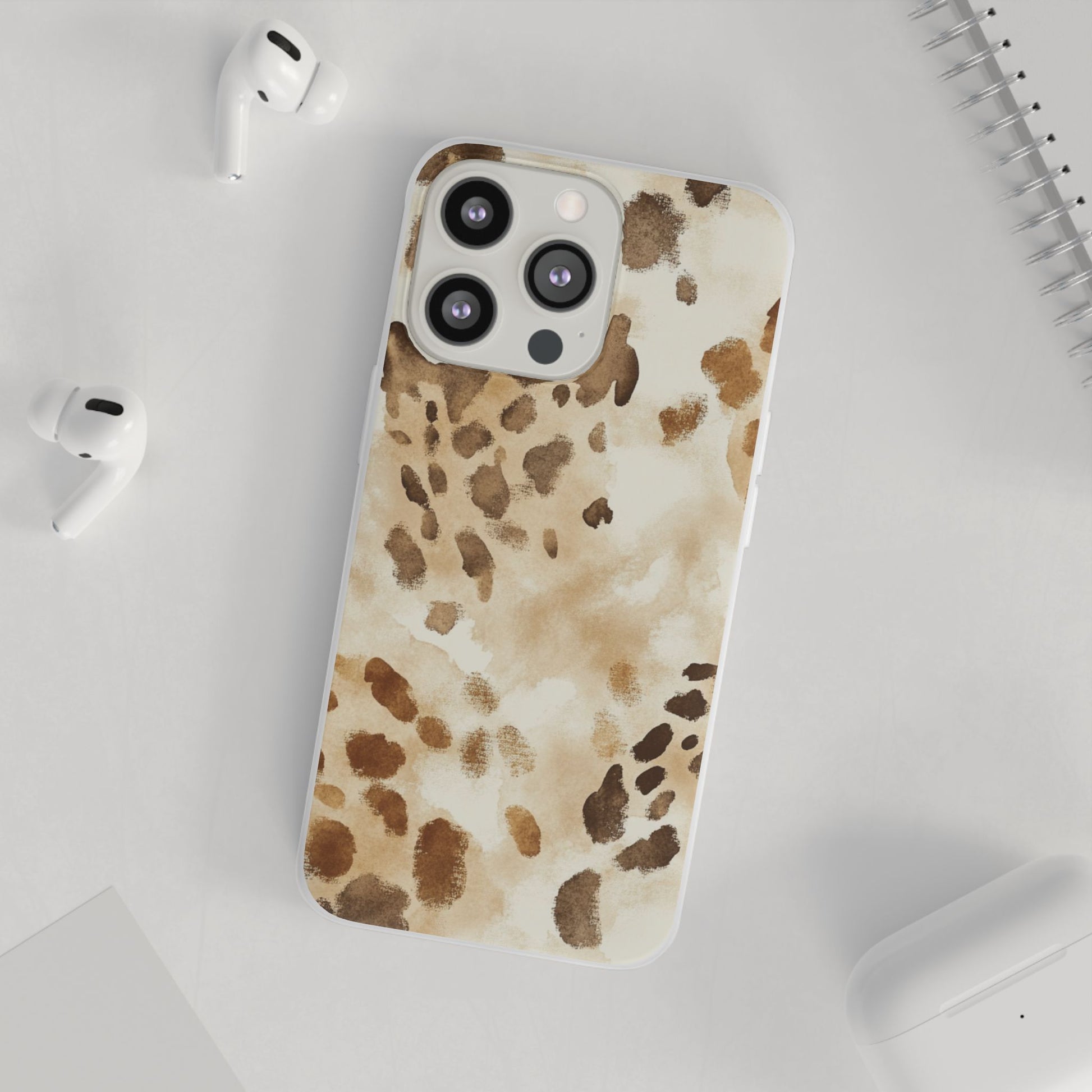 Brown and Beige Watercolor Dalmatian Phone Case, Artsulli - Art is Long, Life is Short, Phone Case, , , , , , , 