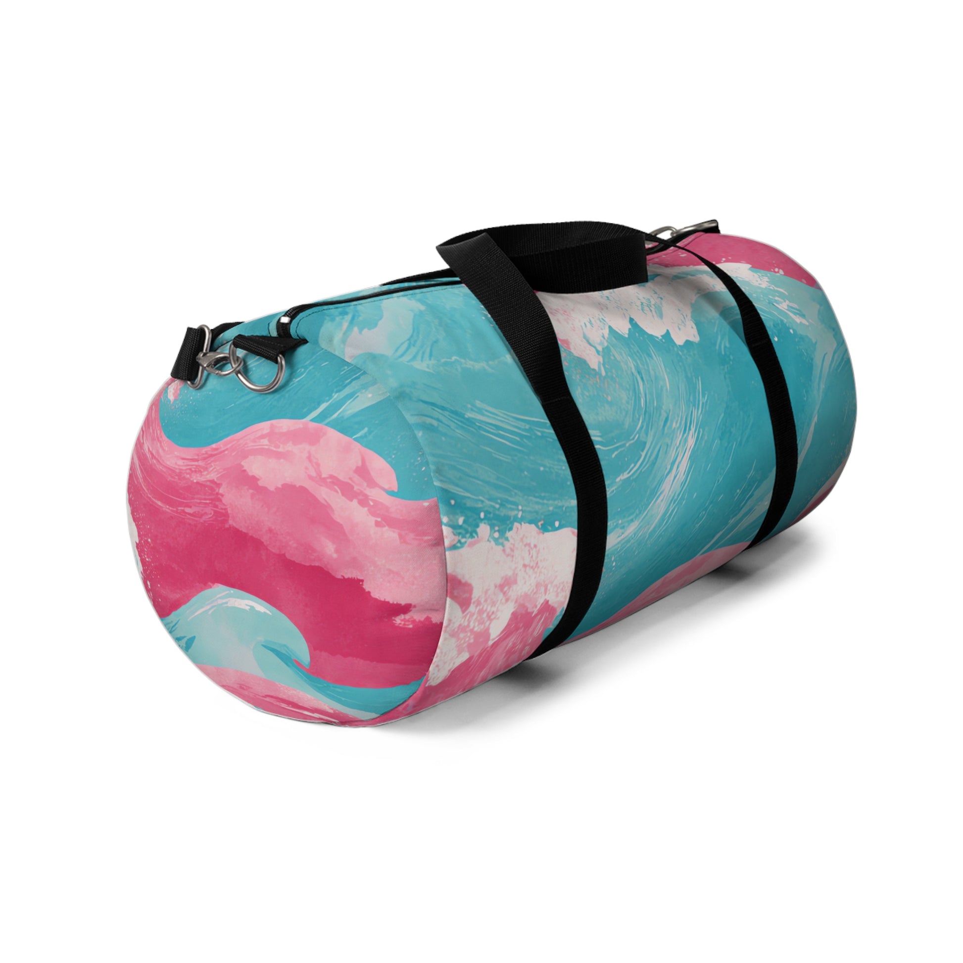 The Great Pastelwave II Pink and Blue Duffel Bag, Artsulli - Art is Long, Life is Short, Bags, , , , , , , 