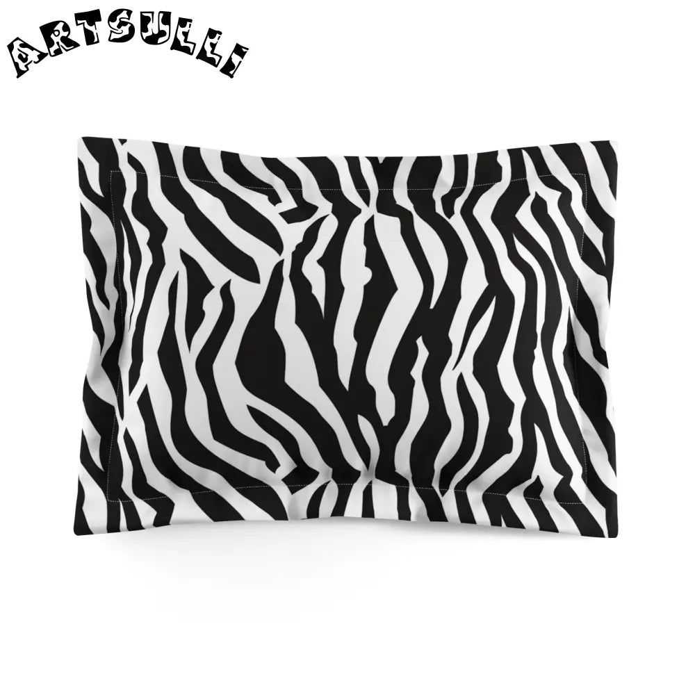 JAKKOUTTHEBXX Art Printed Zebra Pillow Sham JAKKOUTTHEBXX Artsulli