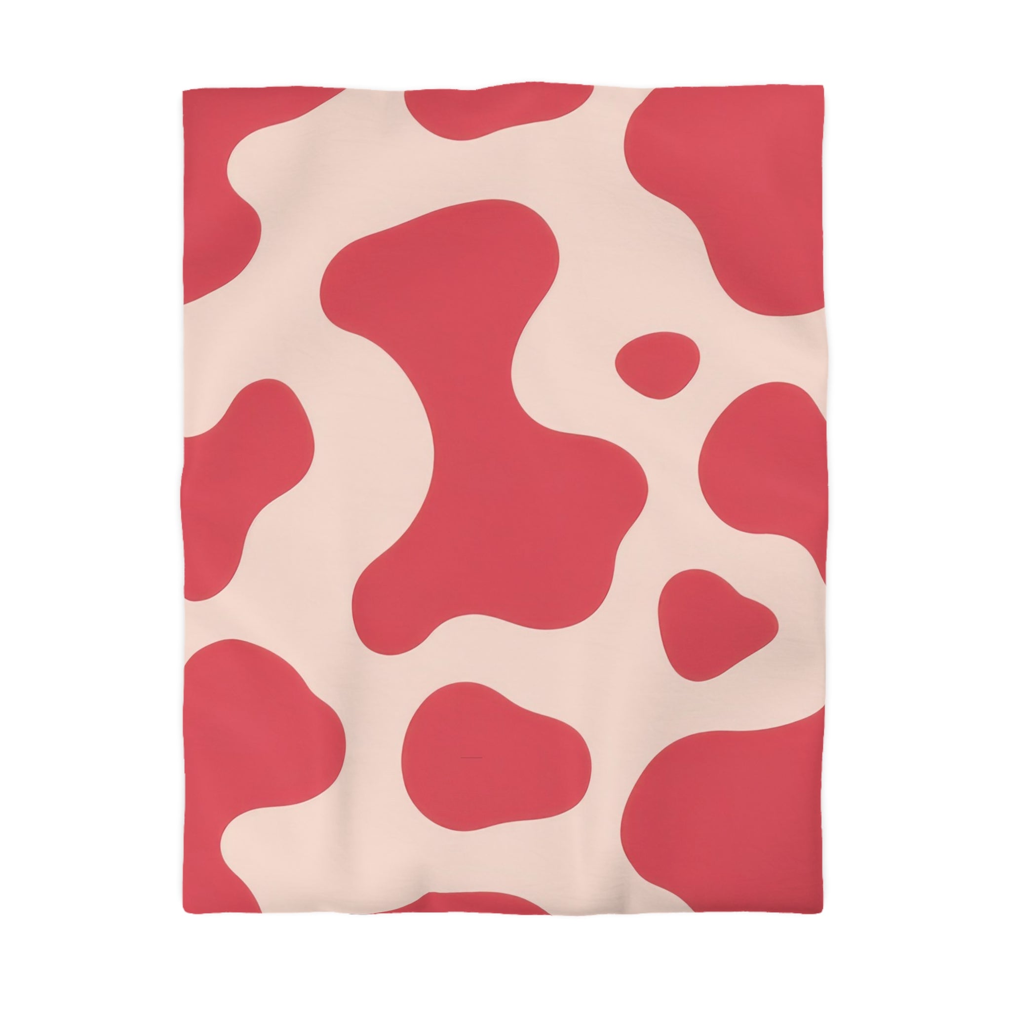 Red Jungle Cow Microfiber Duvet Cover, Artsulli - Art is Long, Life is Short, Home Decor, Size, Twin, Color, Cream, , , 38183076852109481809