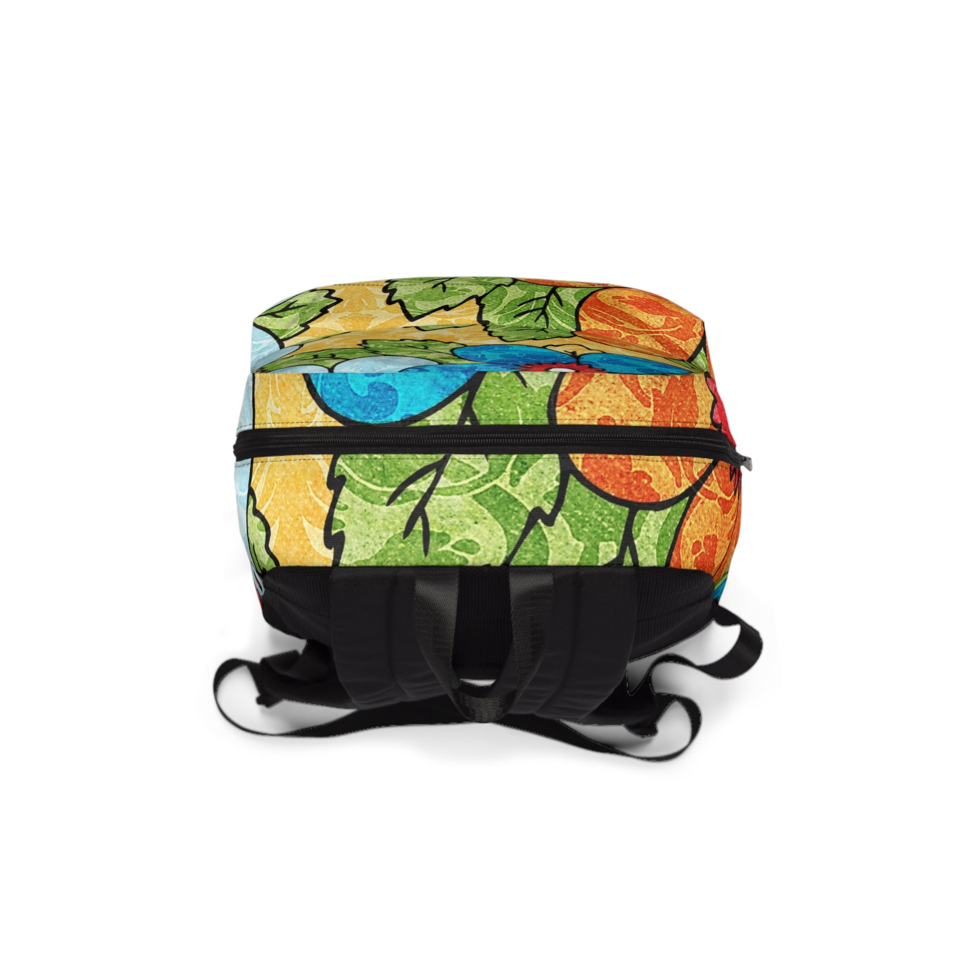 Groovy Yellow Floral Kl Unisex Classic Backpack, Artsulli - Art is Long, Life is Short, Bags, , , , , , , 