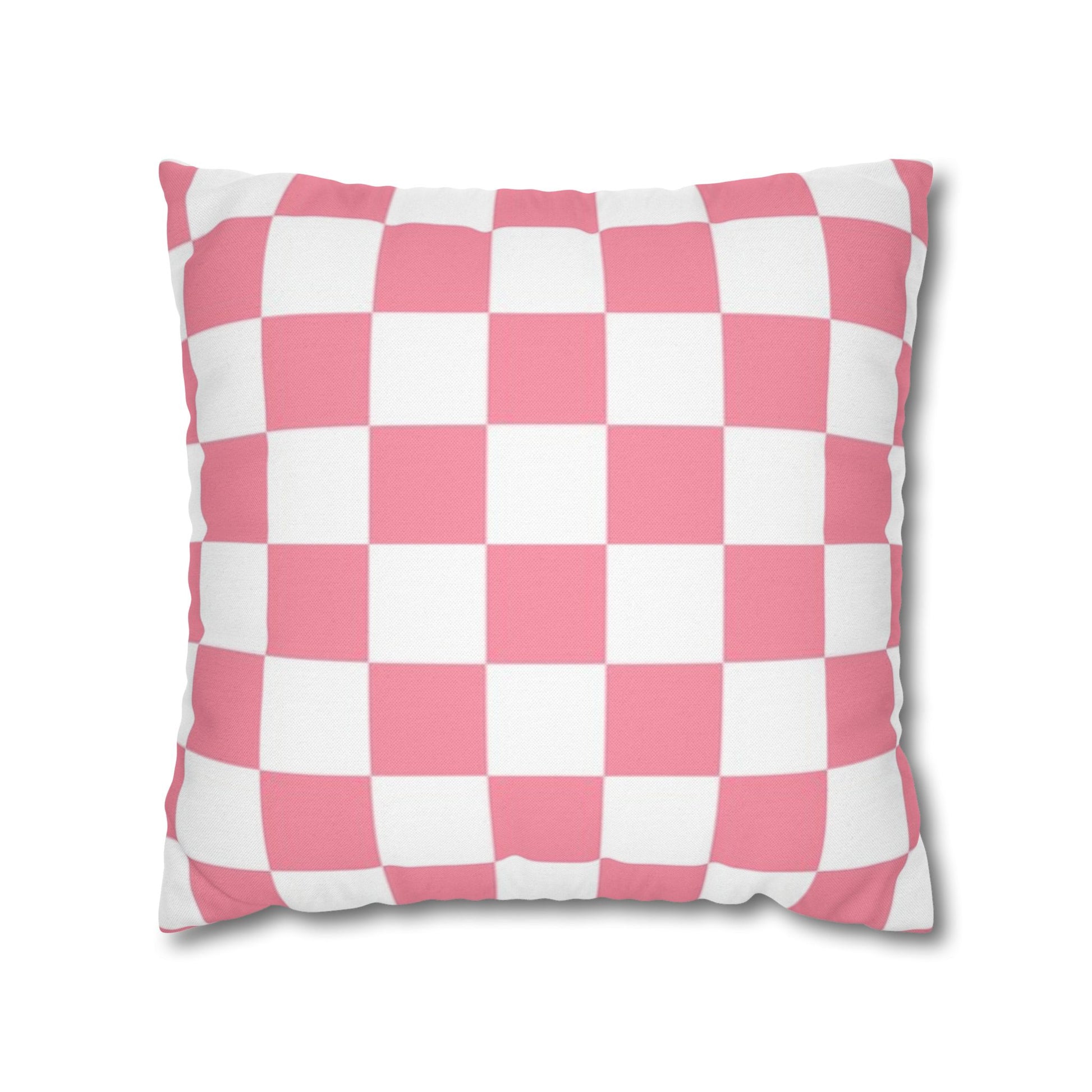 Brigandine Checkered Scene Spun Polyester Square Pillowcase, Artsulli - Art is Long, Life is Short, Home Decor, Size, 18" × 18", , , , , 97594460430656000582