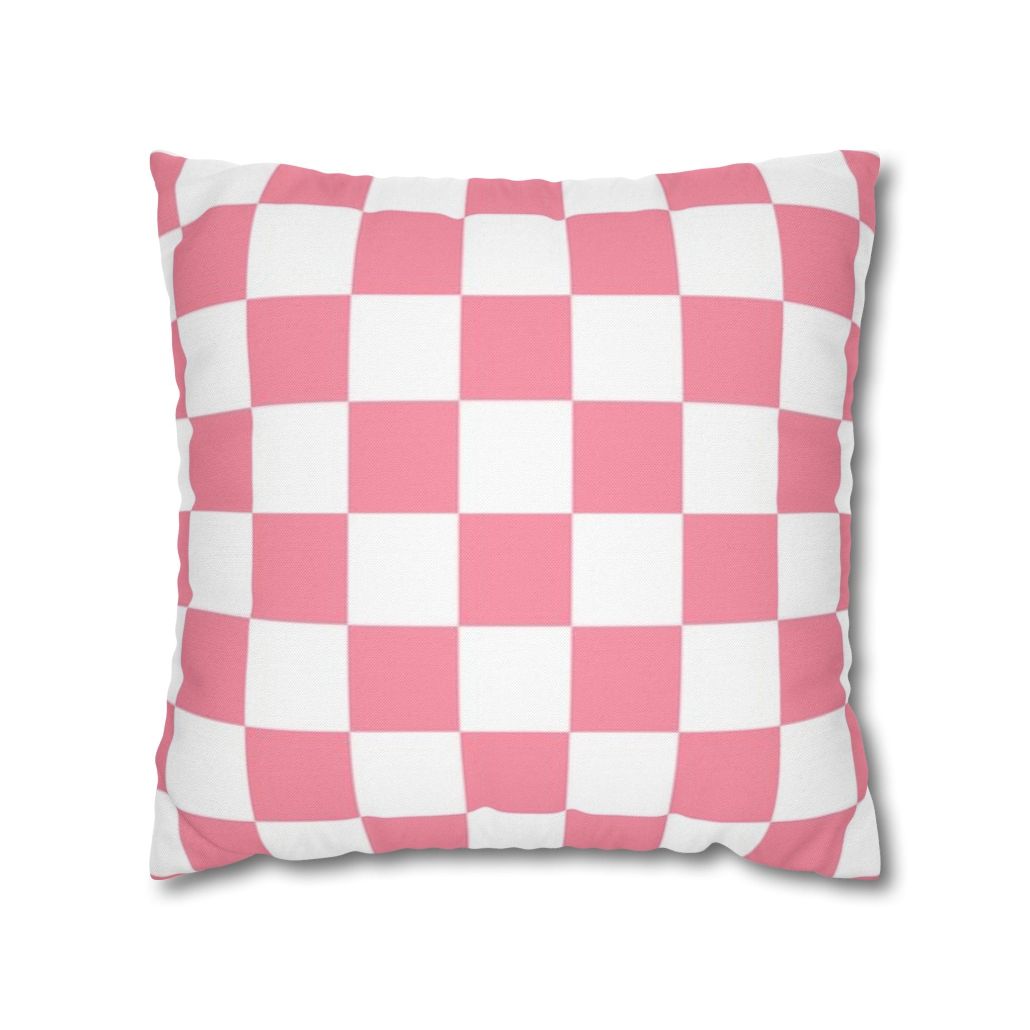 Brigandine Checkered Scene Spun Polyester Square Pillowcase, Artsulli - Art is Long, Life is Short, Home Decor, Size, 18" × 18", , , , , 97594460430656000582