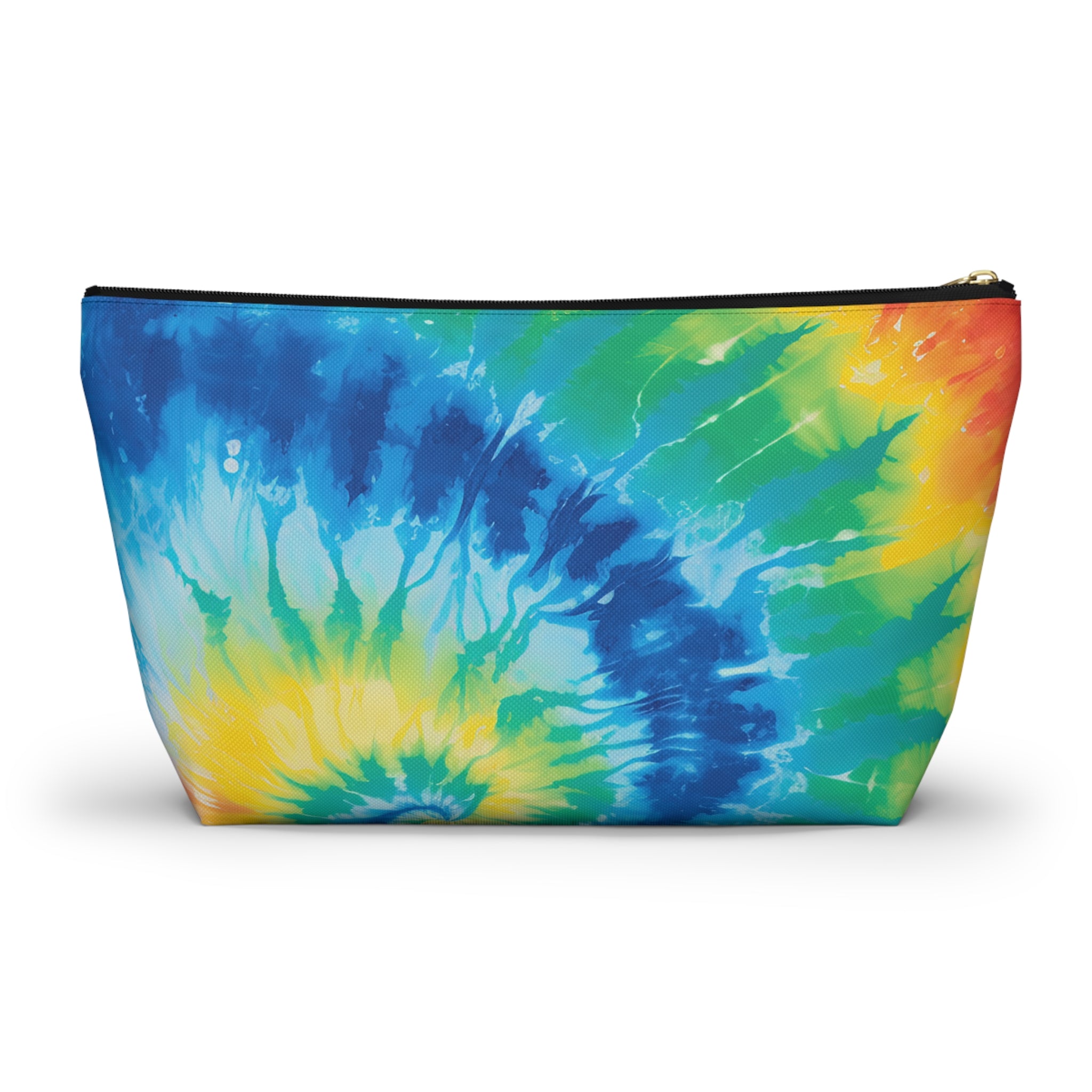 Tie Dye Accessory Pouch w T-bottom, Artsulli - Art is Long, Life is Short, Bags, , , , , , , 