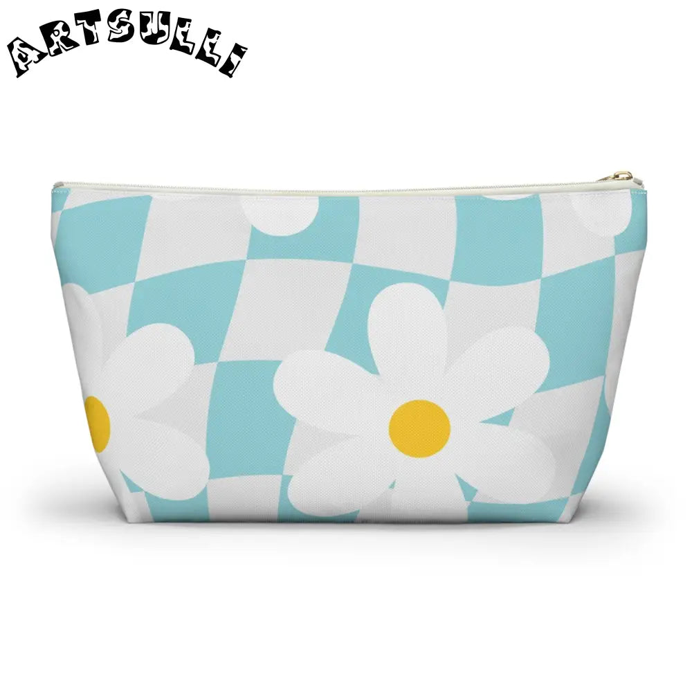JAKKOUTTHEBXX Trippy Check Garden Accessory Pouch w T-bottom