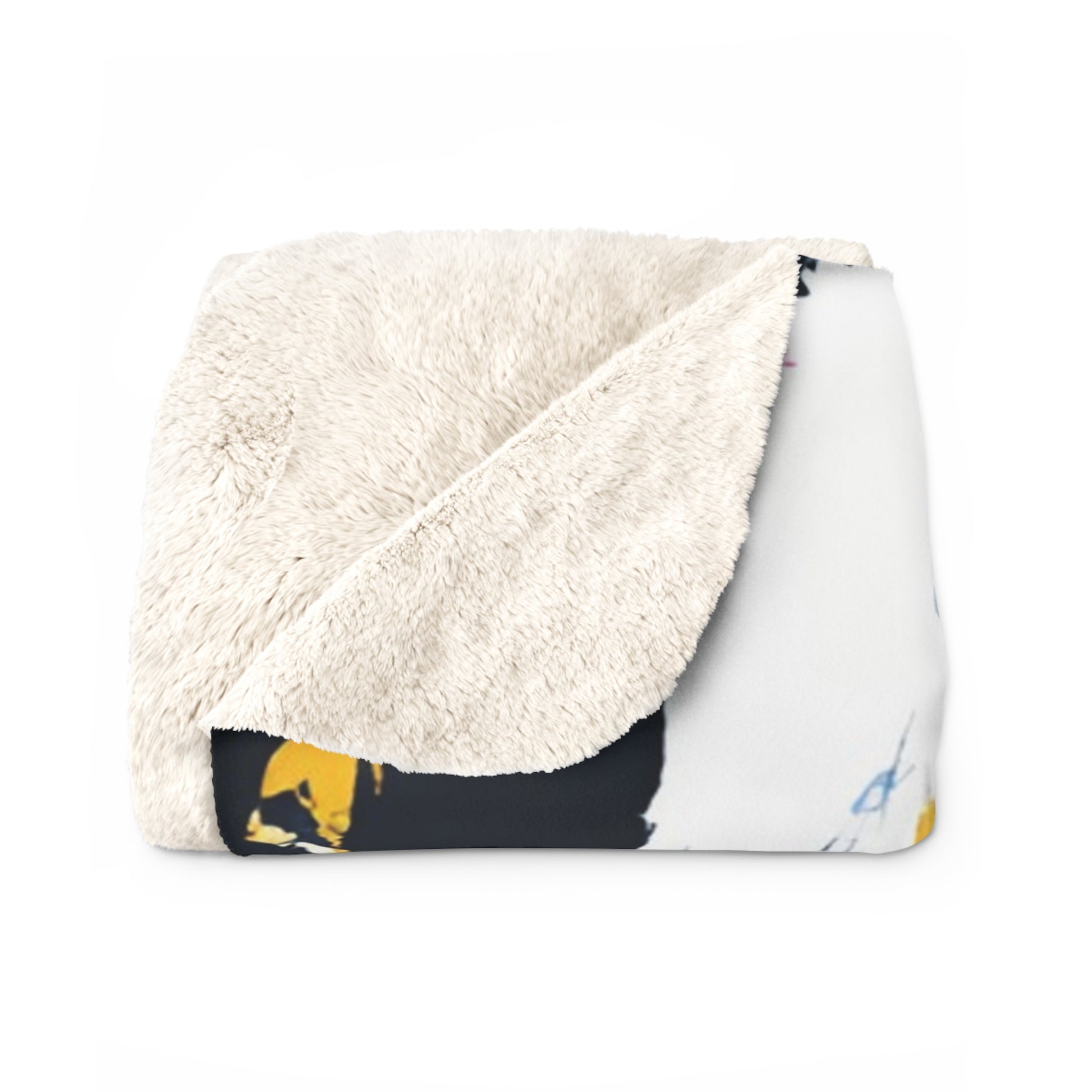 Leopard Print x Paint Brush Strokes Multi-Color Sherpa Fleece Blanket, Artsulli - Art is Long, Life is Short, Home Decor, , , , , , , 