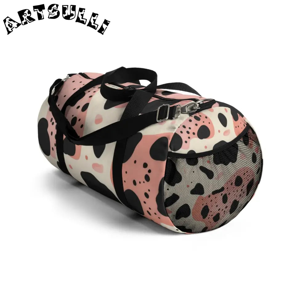 JAKKOUTTHEBXX Pink Cow Print Large Duffel Bag to Express Yourself 2025