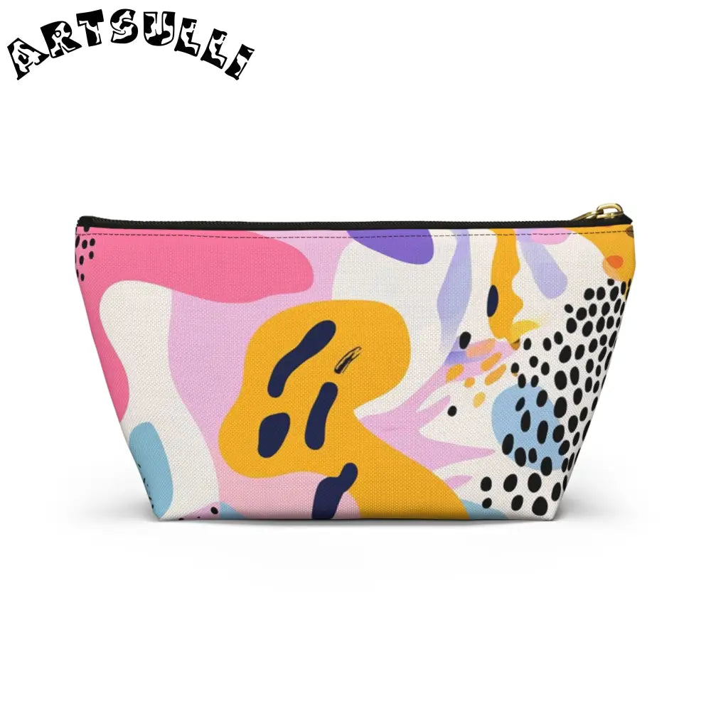 JAKKOUTTHEBXX Colorful Abstract Dots and Shapes II Accessory Pouch w
