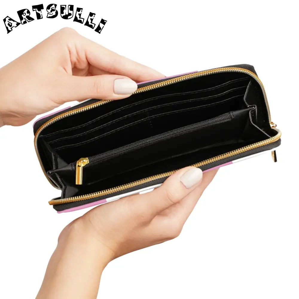 JAKKOUTTHEBXX Vaporwave Check Zipper Wallet JAKKOUTTHEBXX Artsulli